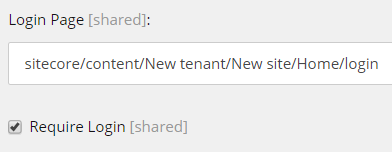 Assign a custom login page.