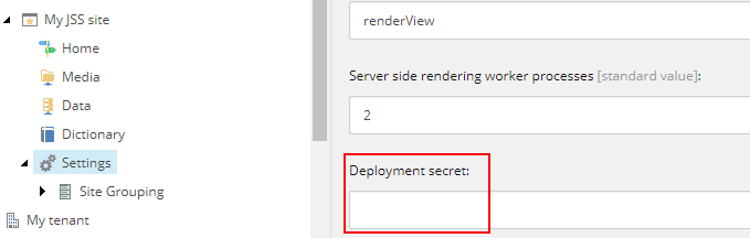 Headless Deployment secret Headless Deployment secret