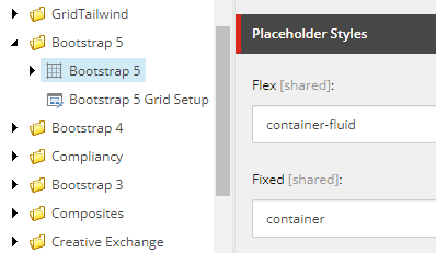 The placeholder styles on the grid settings The placeholder styles on the grid settings