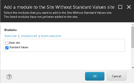 Add a module to a site