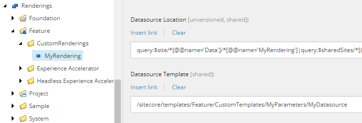 The Datasource Location field