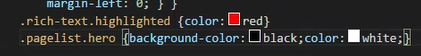 Add class and styling to main css.