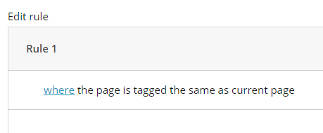 Boost results for pages with the same tag. Boost results for pages with the same tag.