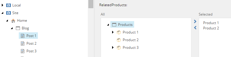 Related products assigned.