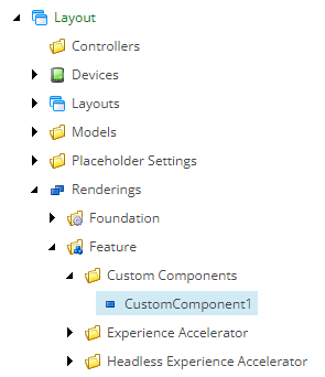 Create a JSON component in the Content Editor