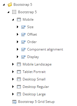Grids stored in Sitecore.