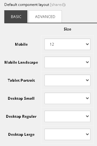 Example of chanting the layout settings of a grid in the grid definition item.