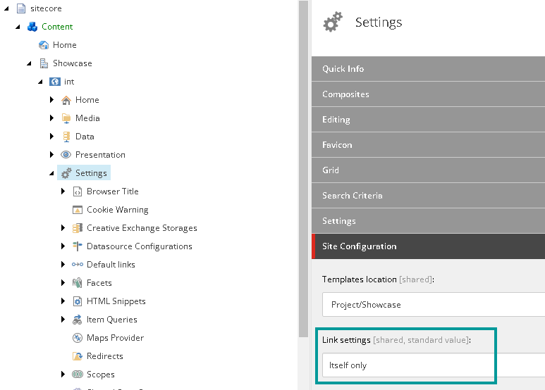 Link Settings Link Settings