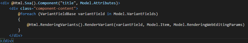 Title component example. Title component example.