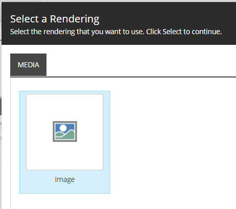 Select a renndering Select a renndering