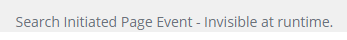 Search Initiated rendering displayed in the Experience Editor