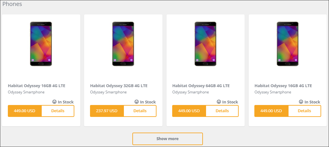 Product List rendering on the live storefront