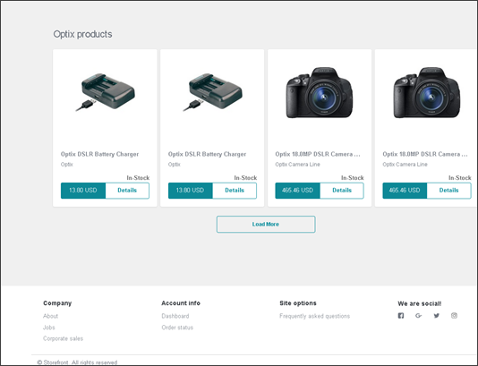 Commerce Search Results rendering on the live storefront
