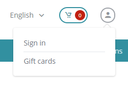 Example of the top bar links rendering on the live storefront Example of the top bar links rendering on the live storefront