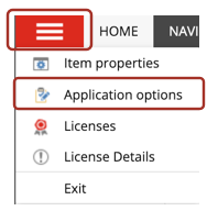 The System menu