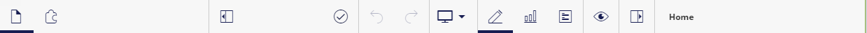 The page editor toolbar