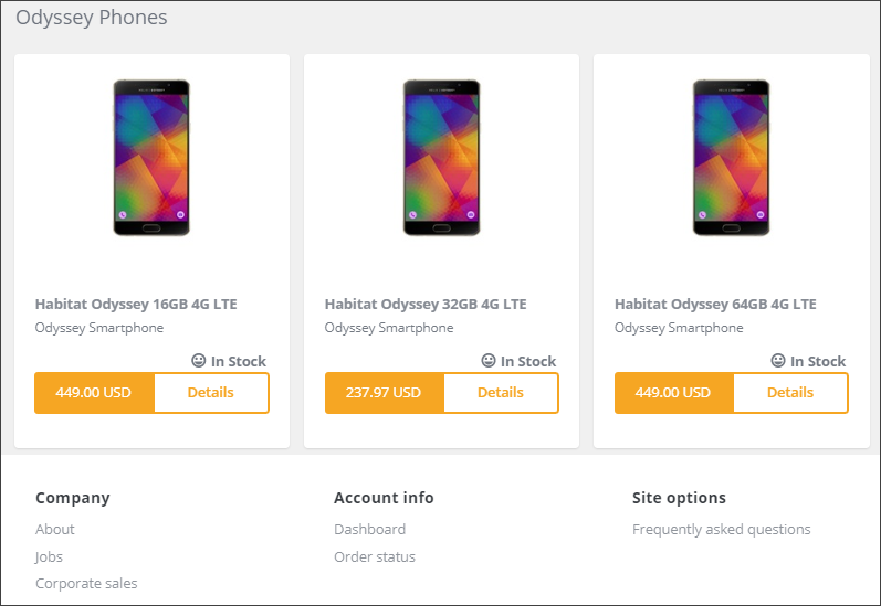 Promoted Products rendering on the live storefront