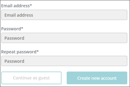 Registration rendering shown in the Experience Editor Registration rendering shown in the Experience Editor