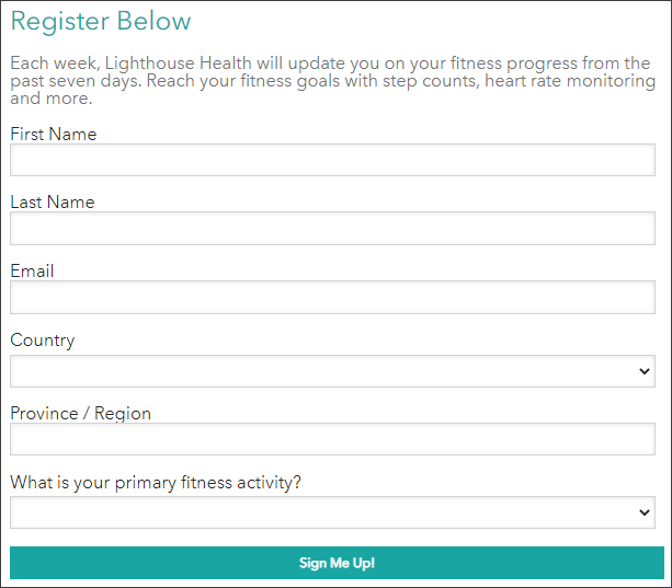Example of a form with styling