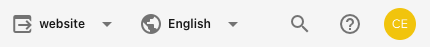 The Search icon in the global toolbar