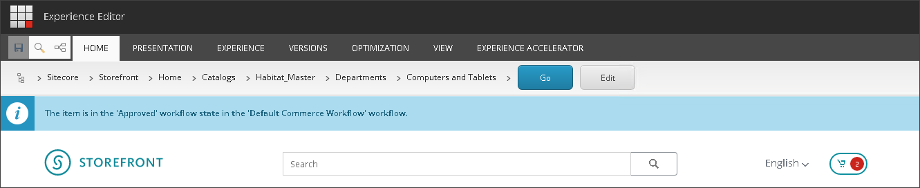 Example of a workflow notification that you can suppress.