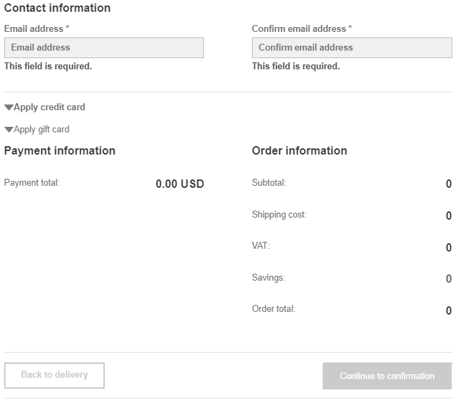 Billing rendering in the Experience Editor Billing rendering in the Experience Editor