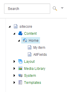 The content tree