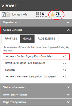 The Viewer panel shows triggered goals