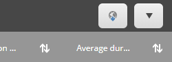 The Export to CSV button in the table header. The Export to CSV button in the table header.