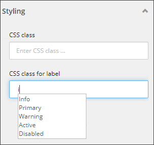Inline checkbox CSS class for label example.