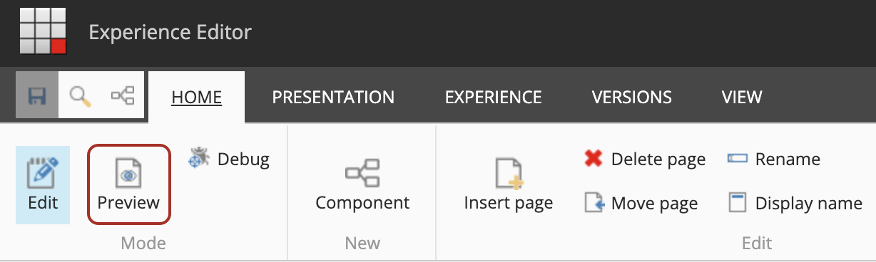Use Preview mode