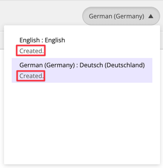 Form created in language. Form created in language.