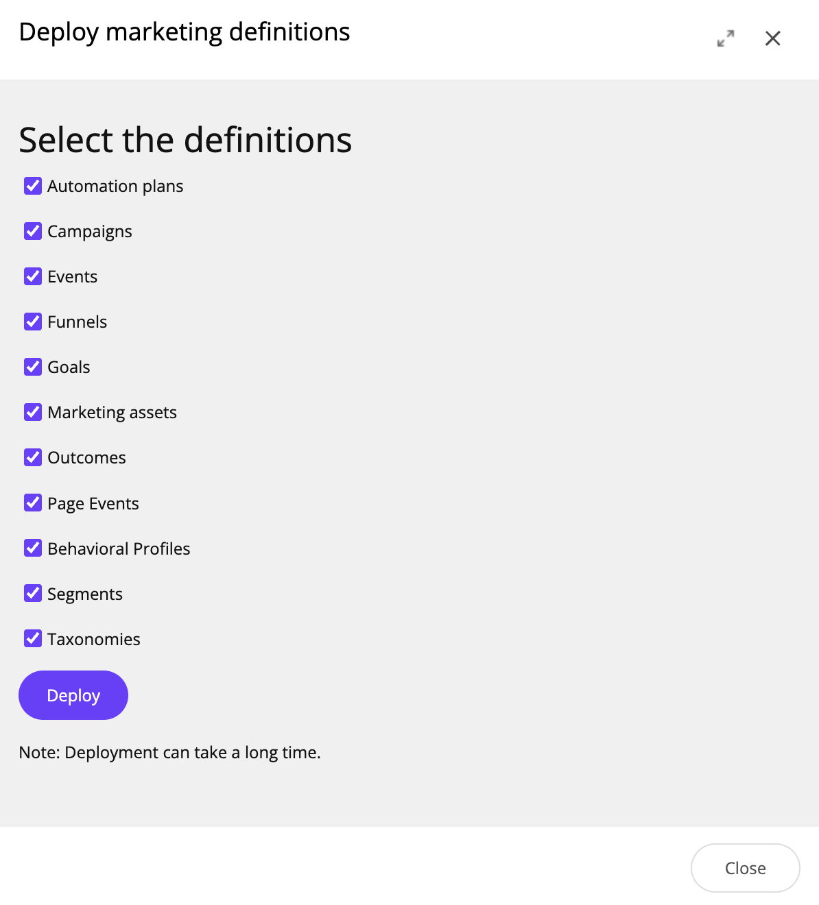 Select the definitions Select the definitions