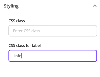Inline checkbox CSS class for label example.