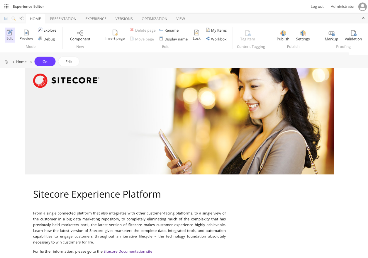 The Experience Editor