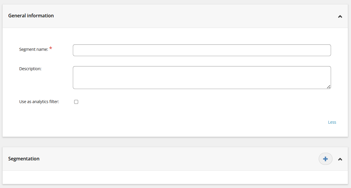 The Segmentation section on the Segment page, with the Add new rule button highlighted in red.