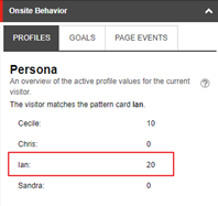 The Persona profile keys