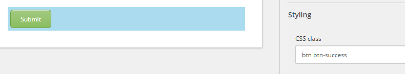 Use CSS class field to color the submit button example.