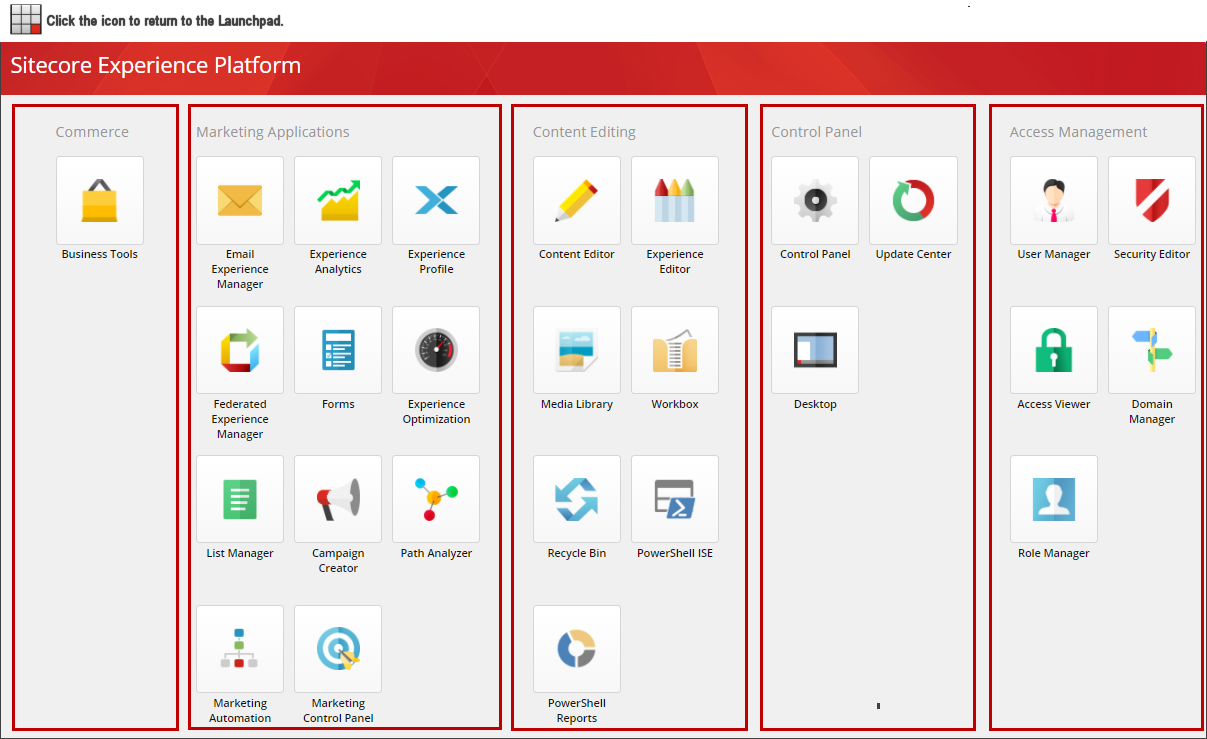 Sitecore Launchpad
