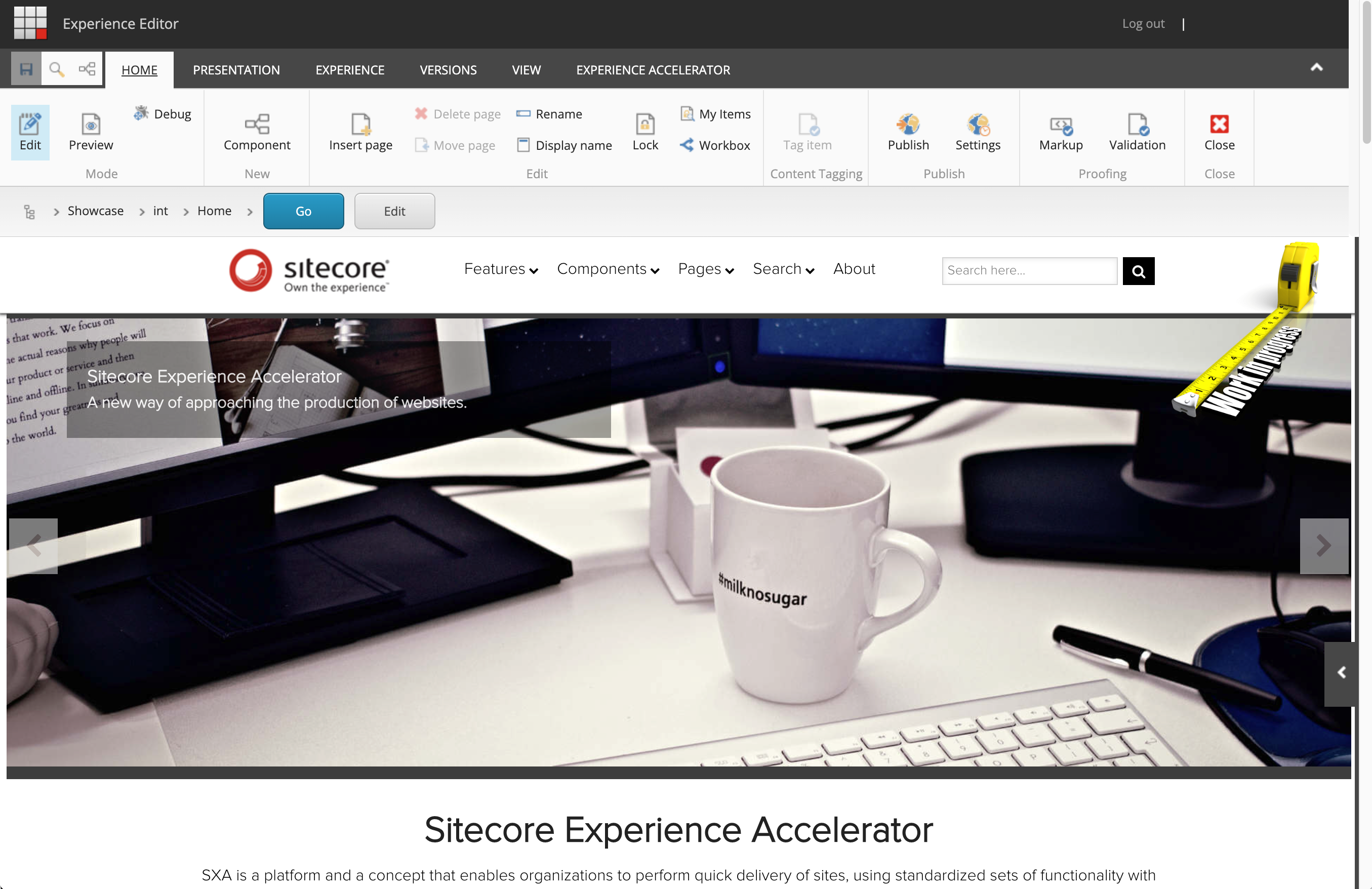 The Experience Editor The Experience Editor