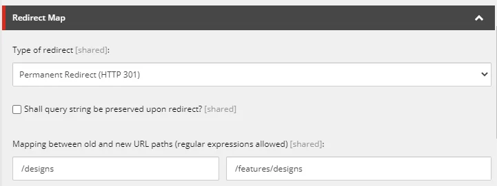Redirect a page with a direct match. Redirect a page with a direct match.