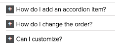 Accordion example.