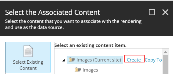 Add a content item Add a content item