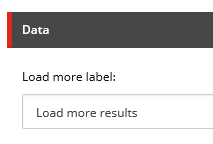 You can change the text for the call-to-action on the Load More button.