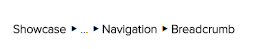 Ellipsis breadcrumb example Ellipsis breadcrumb example