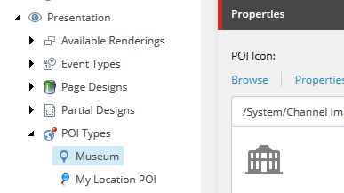 Browse to find an icon from the Media Library Browse to find an icon from the Media Library