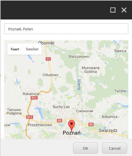 Choose the position of the POI Choose the position of the POI