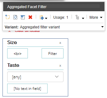 Combine multiple filters in the Aggregated Facet Filter