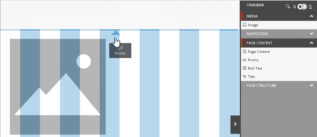 Add a component above existing components.