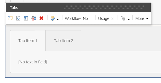 The tab component.